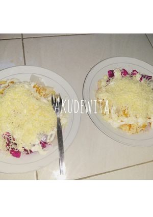 Foto resep Salad Buah Banjir Keju+Mayonaise Endeus