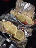 Salmón al vapor con limón