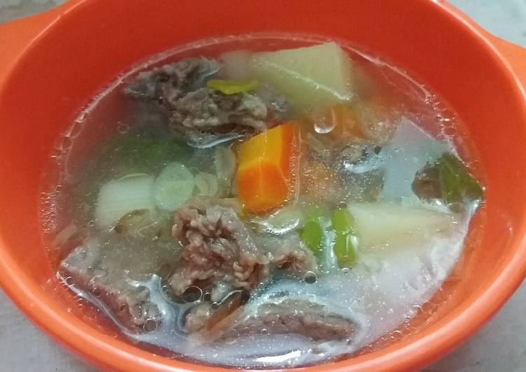 Bahan memasak Sup IGA kuah bening nan simple Anti Gagal