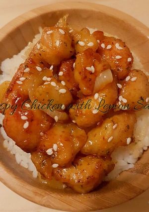 Foto resep Crispy Chicken with Lemon Sauce