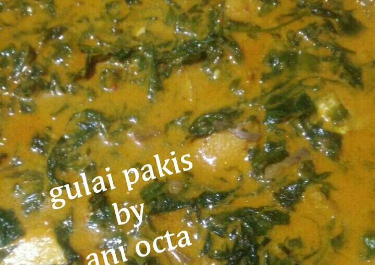 Resep Gulai pakis, Bisa Manjain Lidah