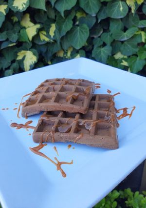 Una foto de Wafles de chocolate