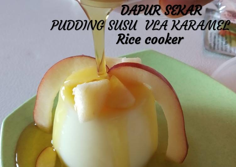 Pudding Susu Vla Karamel Rice Cooker 3 bahan