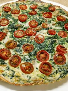 Una foto de Quiche de espinacas