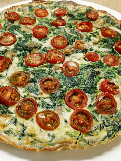 Una foto de Quiche de espinacas