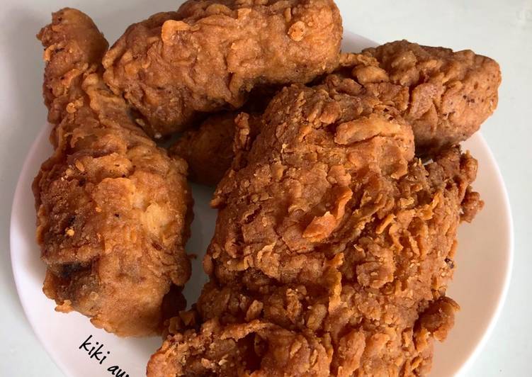 Resep Fried Chicken (Tanpa Telur) Homemade ala A&amp;*, Menggugah Selera