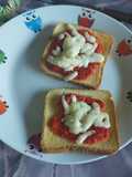 Pizza toast in friggitrice ad aria