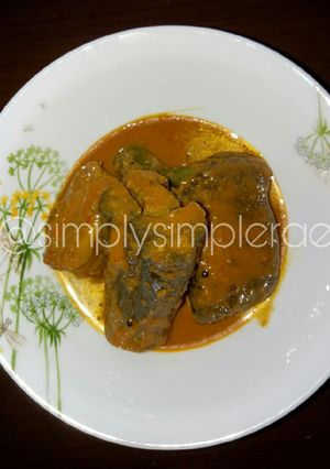 Foto resep Kari Ikan Pari dengan Terong