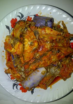 Foto resep Balado pindang tongkol+terong unggu