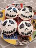 Cupcakes de Halloween Jack Skellington
