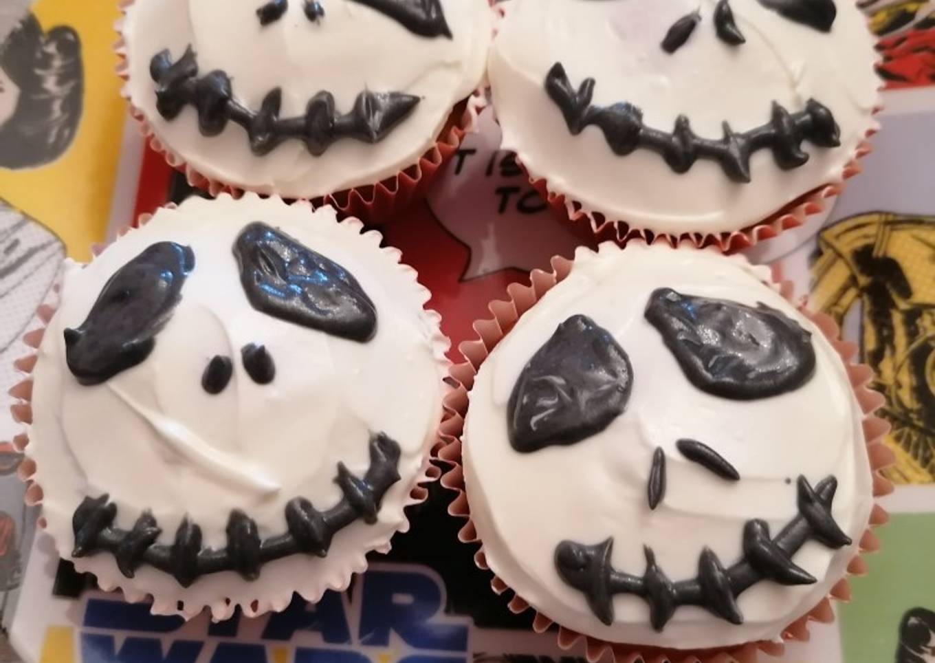 Cupcakes de Halloween Jack Skellington