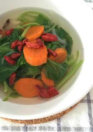 Foto resep Sup bayam praktis