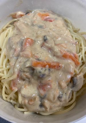 Random zöldséges tészta recept fotója