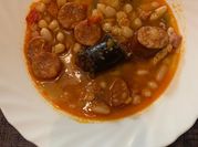 Una foto de habas con chile