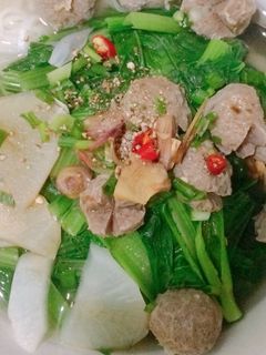 Hình của món Phở bò viên.