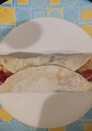 A picture of Healthy Roti wraps.