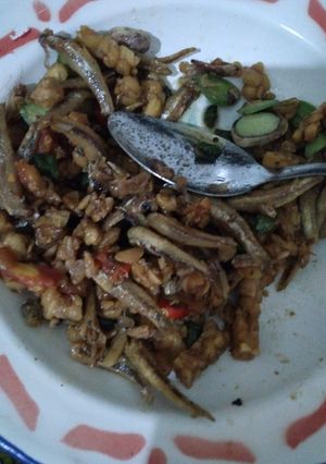 Foto resep Oseng teri,tempe,pete