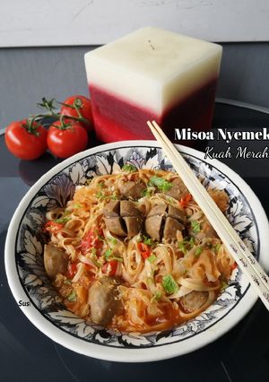 Foto resep Misoa Nyemek Kuah Merah