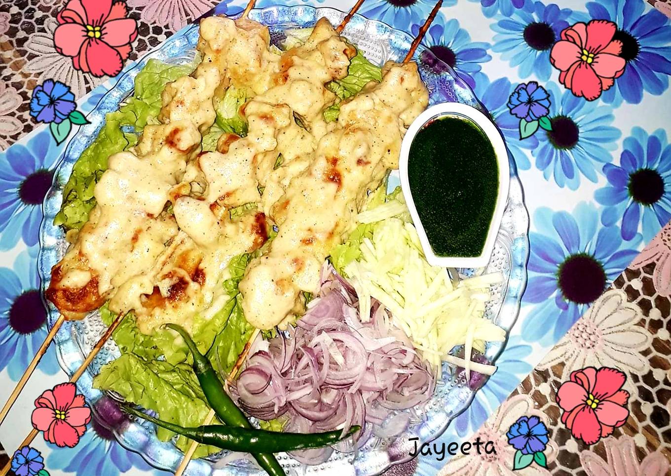 Chicken Cheese Malai Kebab