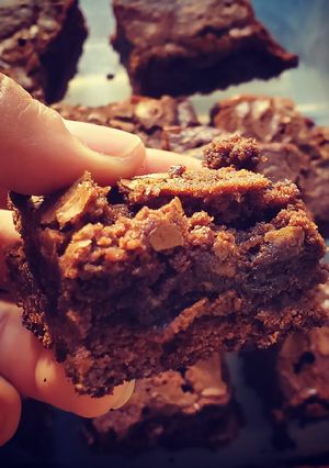 Una foto de Brownie mix de caja