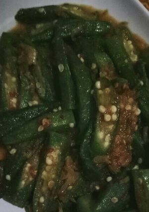 Foto resep Tumis Pedas Ebi Okra