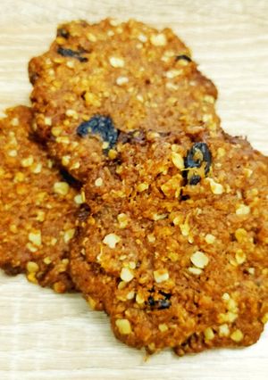 Foto resep Crispy Chewy Coconut Oatmeal cookies (Kukis kelapa oatmeal)