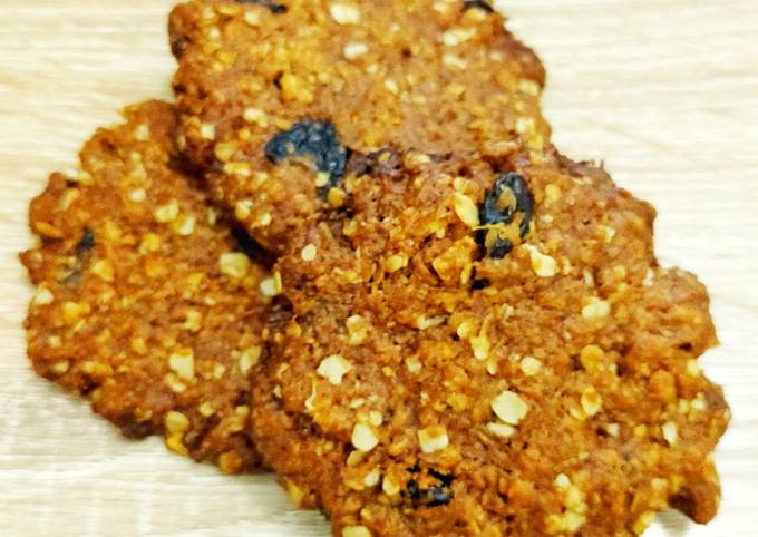 Crispy Chewy Coconut Oatmeal cookies (Kukis kelapa oatmeal)