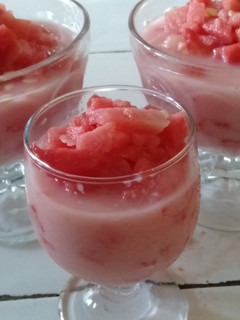 Foto resep Es semangka susu simple