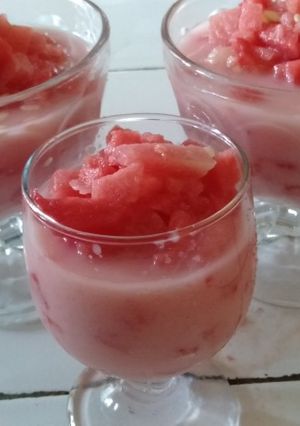 Foto resep Es semangka susu simple