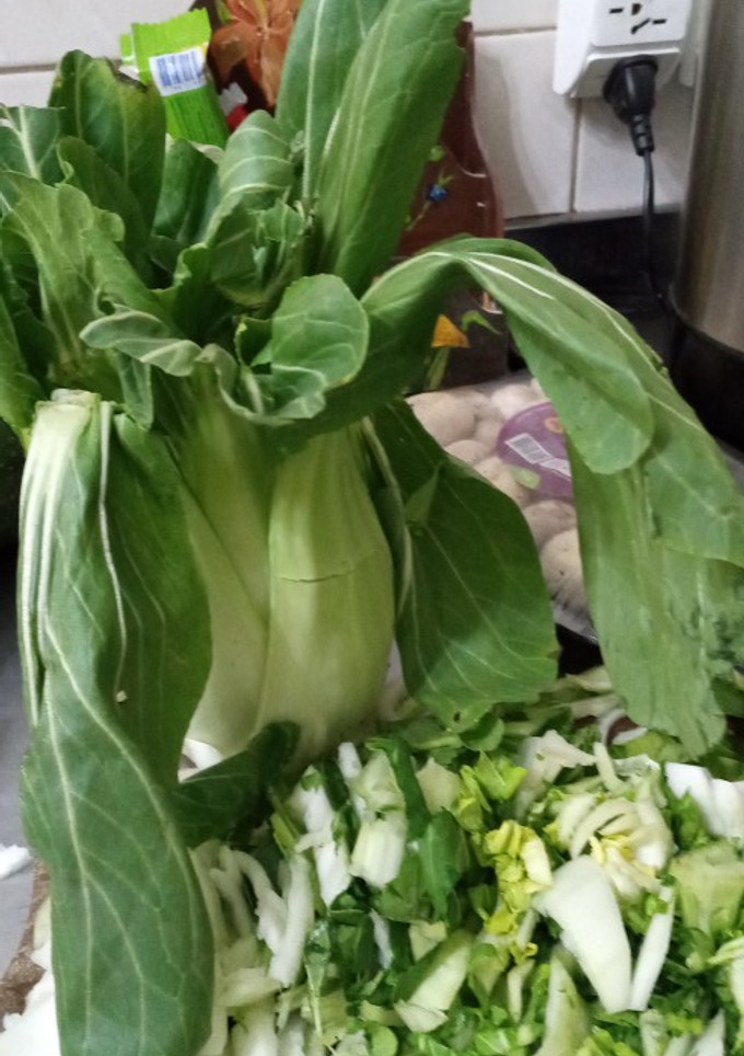Una foto de Buñuelos de Pack Choy
