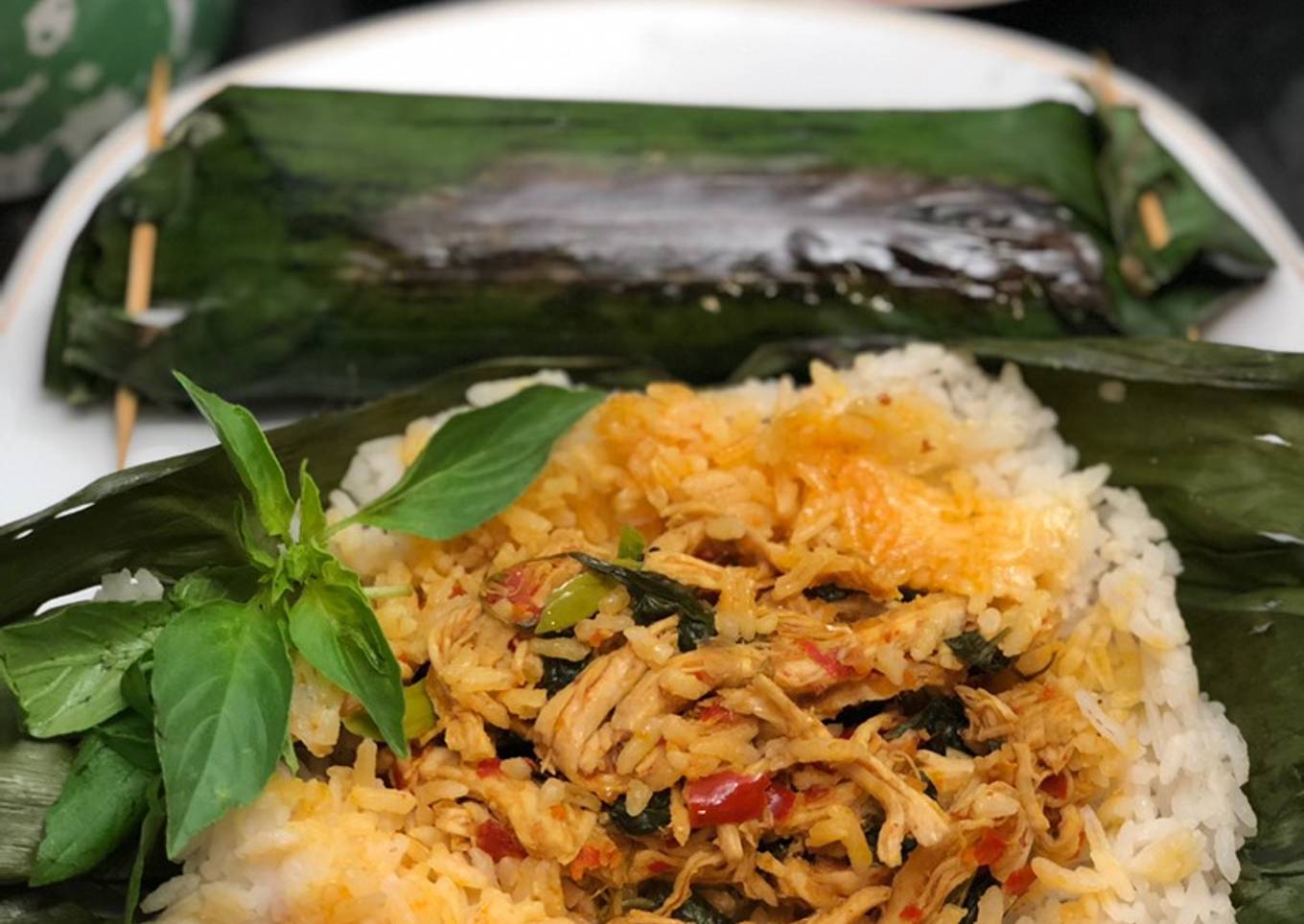 Nasi bakar ayam kemangi