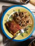 Orzetto con funghi e basciamella