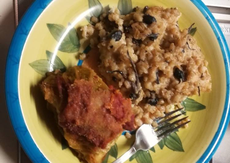 Recetta di Favorite Orzetto con funghi e basciamella