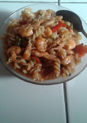 Foto resep Makroni Udang Asam Manis