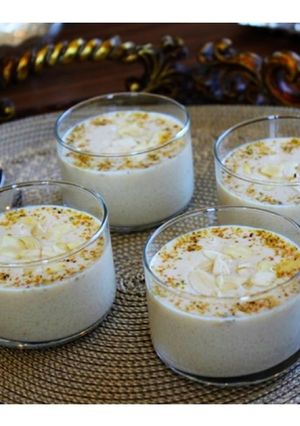 A picture of Firni - Pakistani Rice Pudding.