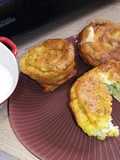 Muffins courgette con queso de cabra o jamón. ❤️