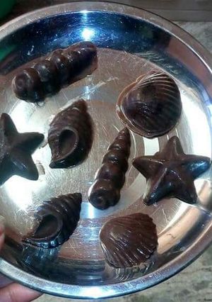 A picture of Homemade chocolates.
