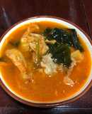 Canh kim chi rong biển