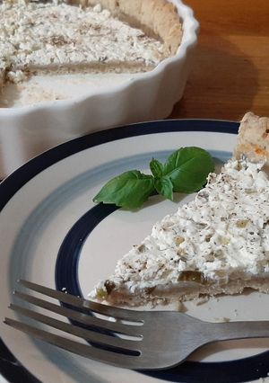 Bazsalikomos túrótorta recept fotója