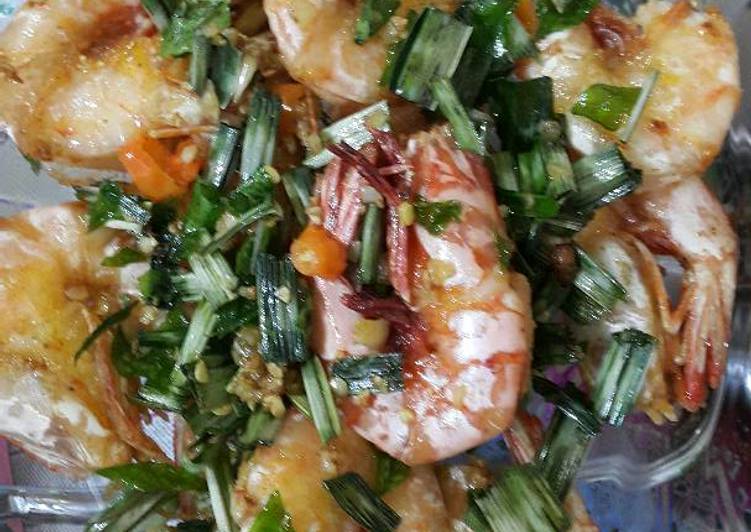 Cara Gampang Menyiapkan Udang goreng mentega, Enak
