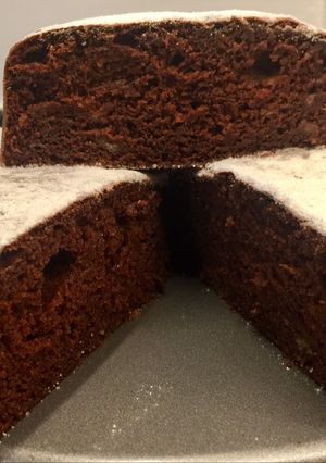 Foto principal de Bizcocho de plátano y chocolate, sin Gluten, sin Lactosa