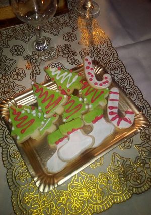 Una foto de Cookies navideña