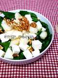 Insalata di spinaci e pere