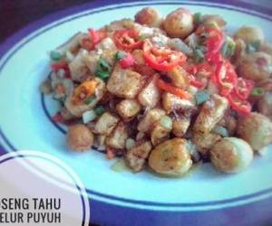 Resep mudah Oseng Tahu Telur Puyuh.. 🥚🍚 Lezat Mantap