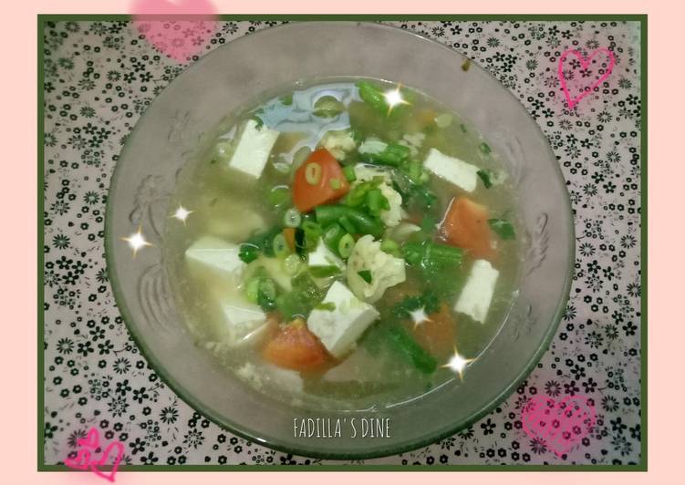 Soup Tahu (Versi 1 Rendah Kalori)