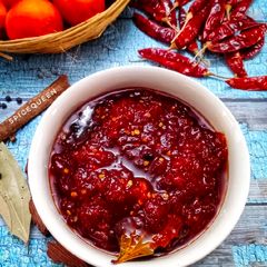 A picture of Tomato Chilli Murabba.