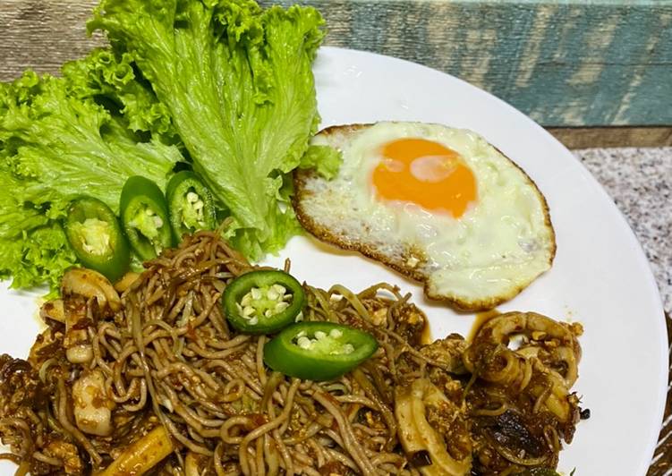 Mee sotong (versi keto), Resepi Percuma 2021