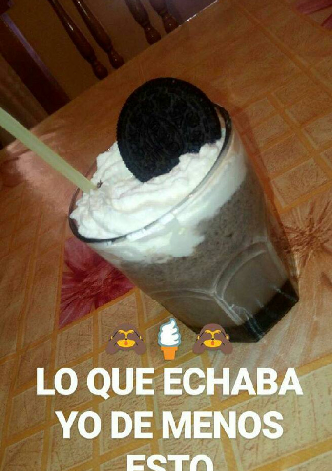 Una foto de Milkshake de oreo
