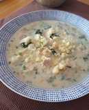 Sopa de pollo y ñoquis de Olive Garden