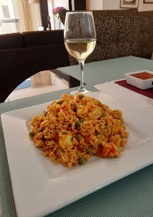 Una foto de Arroz con mariscos